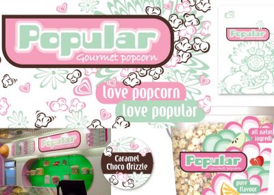 Photo: branding for Popular Gourmet Popcorn
