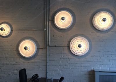 Photo: Feature lights over consultation desk